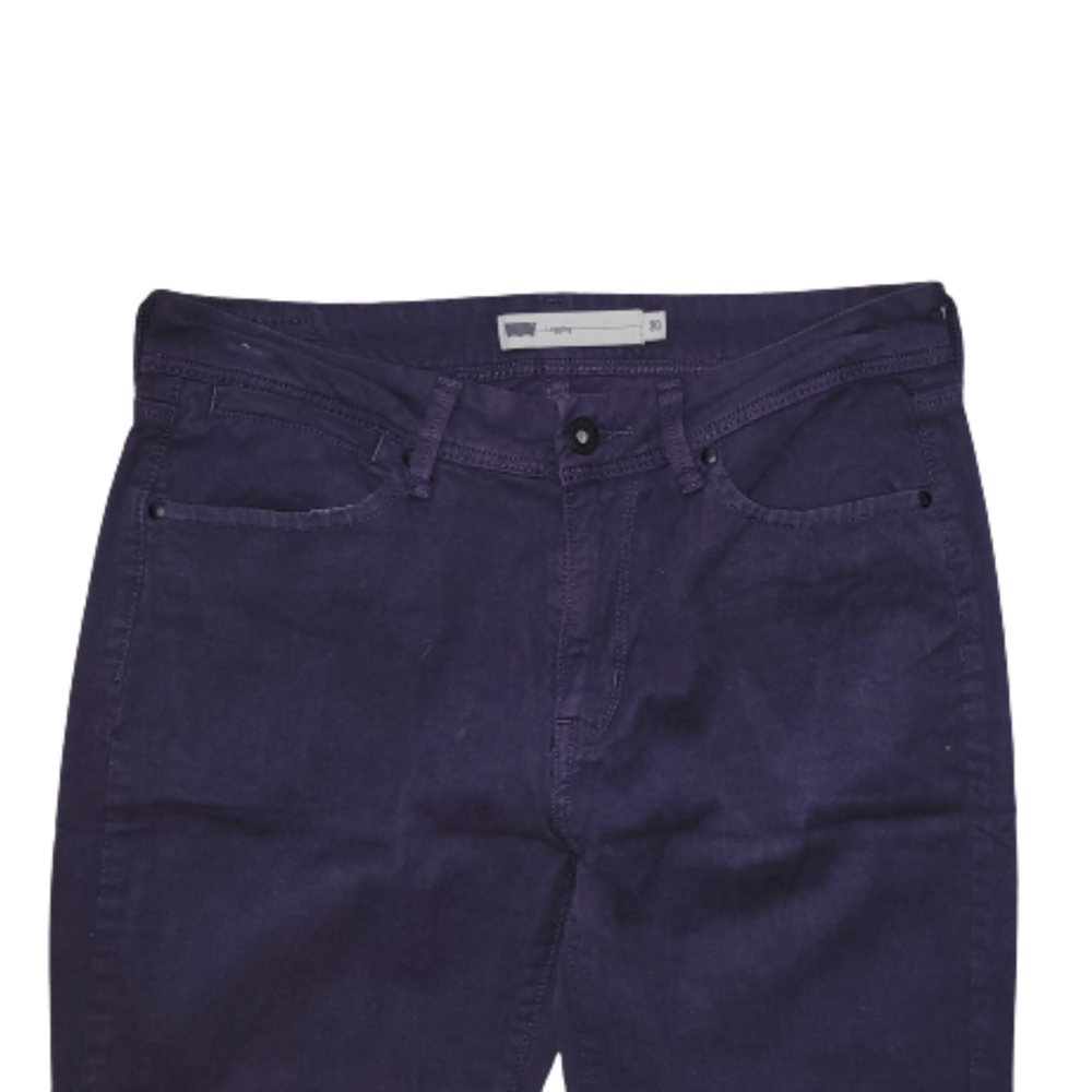 Levis Legging Denim Jeans Size 30 Plum Purple Stretchy Jegging Jeans - Picture 3 of 10